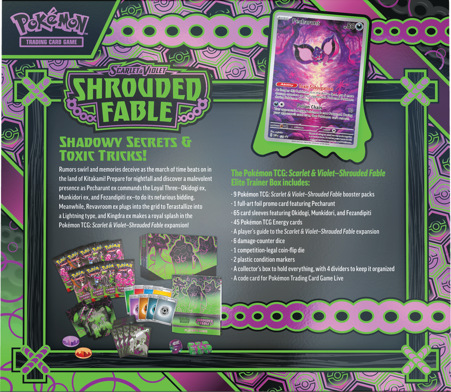 Pokemon TCG: Scarlet &amp; Violet 6.5 Shrouded Fable- Elite Trainer Box | 820650858536
