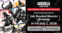 GODZILLA CG INK-BRUSHED MONSTER RAMPAGE SLEEVE &amp; CARD SET | 4988104178084