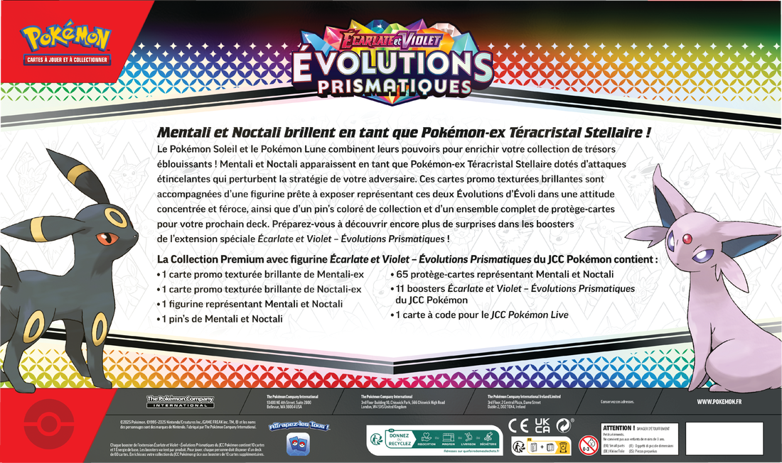 POKEMON FRENCH SCARLET AND VIOLET PRISMATIC EVOLUTIONS PREMIUM FIGURE COLLECTION | 196214112773