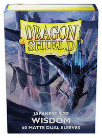 DRAGON SHIELD SLEEVES DUAL JAPANESE MATTE WISDOM | 5706569151577