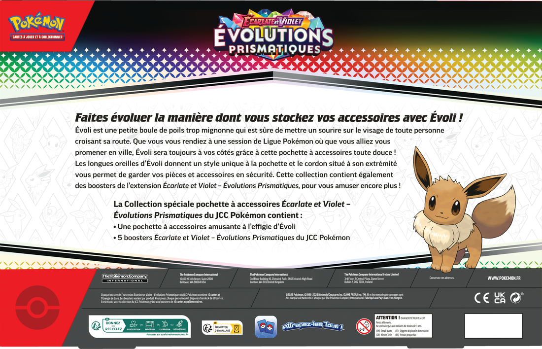 POKEMON FRENCH SV8.5 PRISMATIC EVOLUTIONS ACCESSORY POUCH SPECIAL COLLECTION | 196214106024