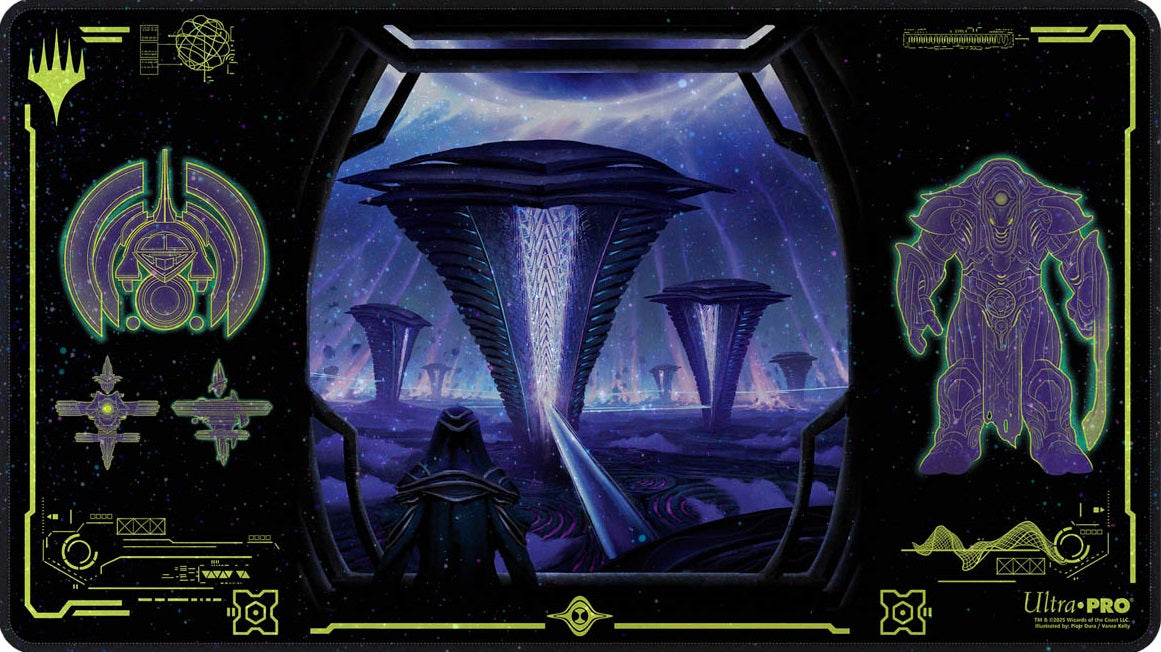 UP PLAYMAT MTG EDGE OF ETERNITIES BLACK HOLOFOIL | 074427388850