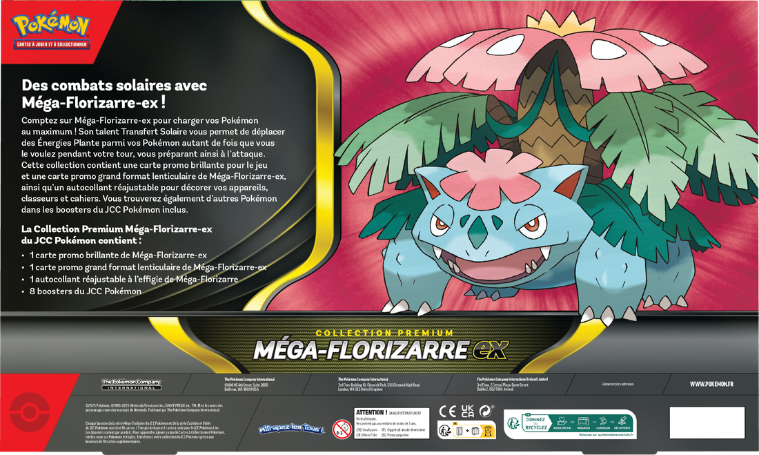 POKEMON FRENCH MEGA VENUSAUR EX PREMIUM COLLECTION | 196214118843