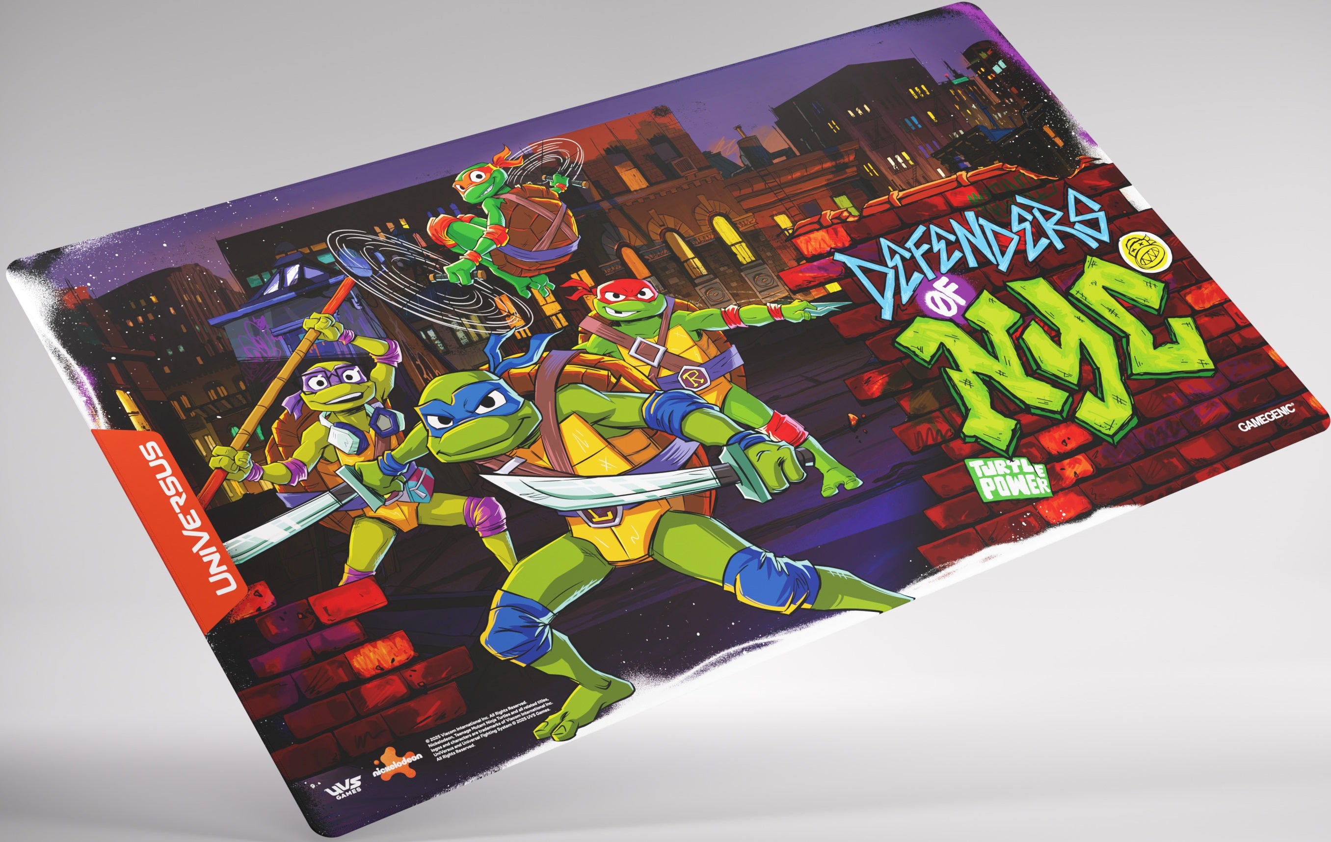 TEENAGE MUTANT NINJA TURTLES PLAYMAT DEFENDERS OF NYC | 810155272876