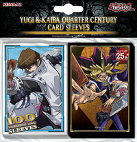 YGO YUGI/KAIBA QUARTER CENTURY CARD SLEEVES | 083717863663