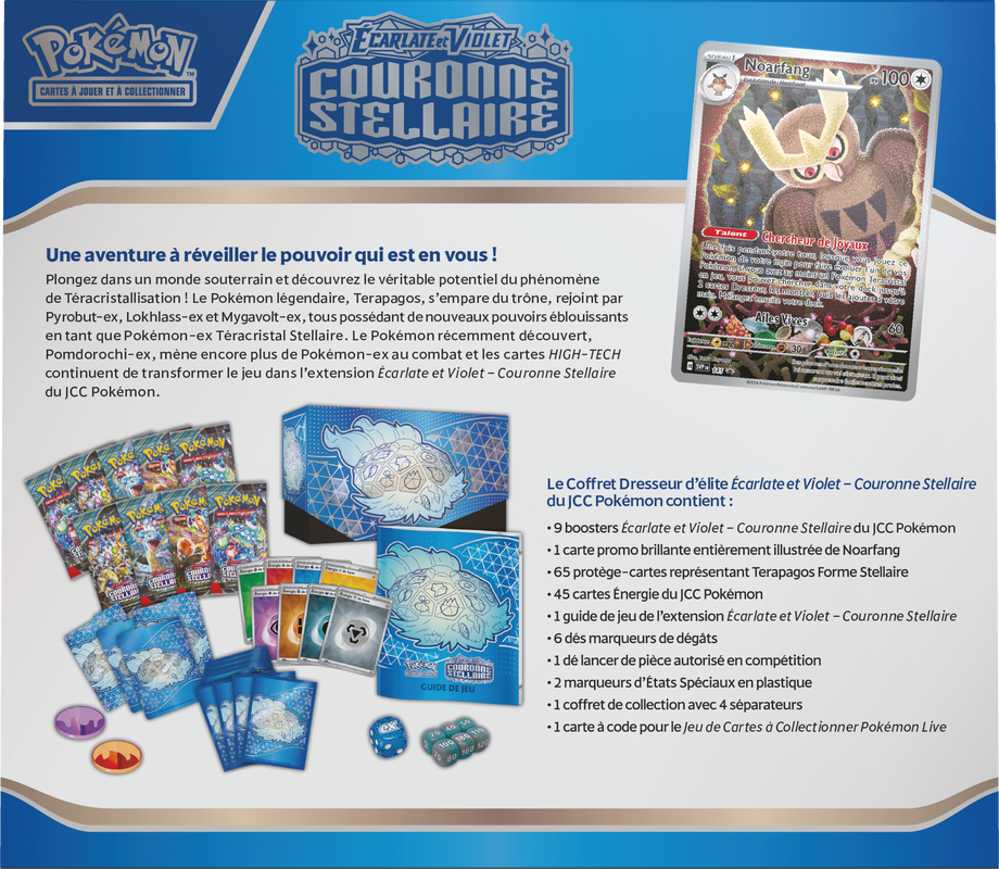 POKEMON FRENCH SV7 STELLAR CROWN ELITE TRAINER (10) | 820650559112