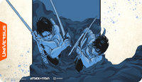 UniVersus CCG: Attack on Titan Origins of Power- Double Takedown Playmat | 810155271510