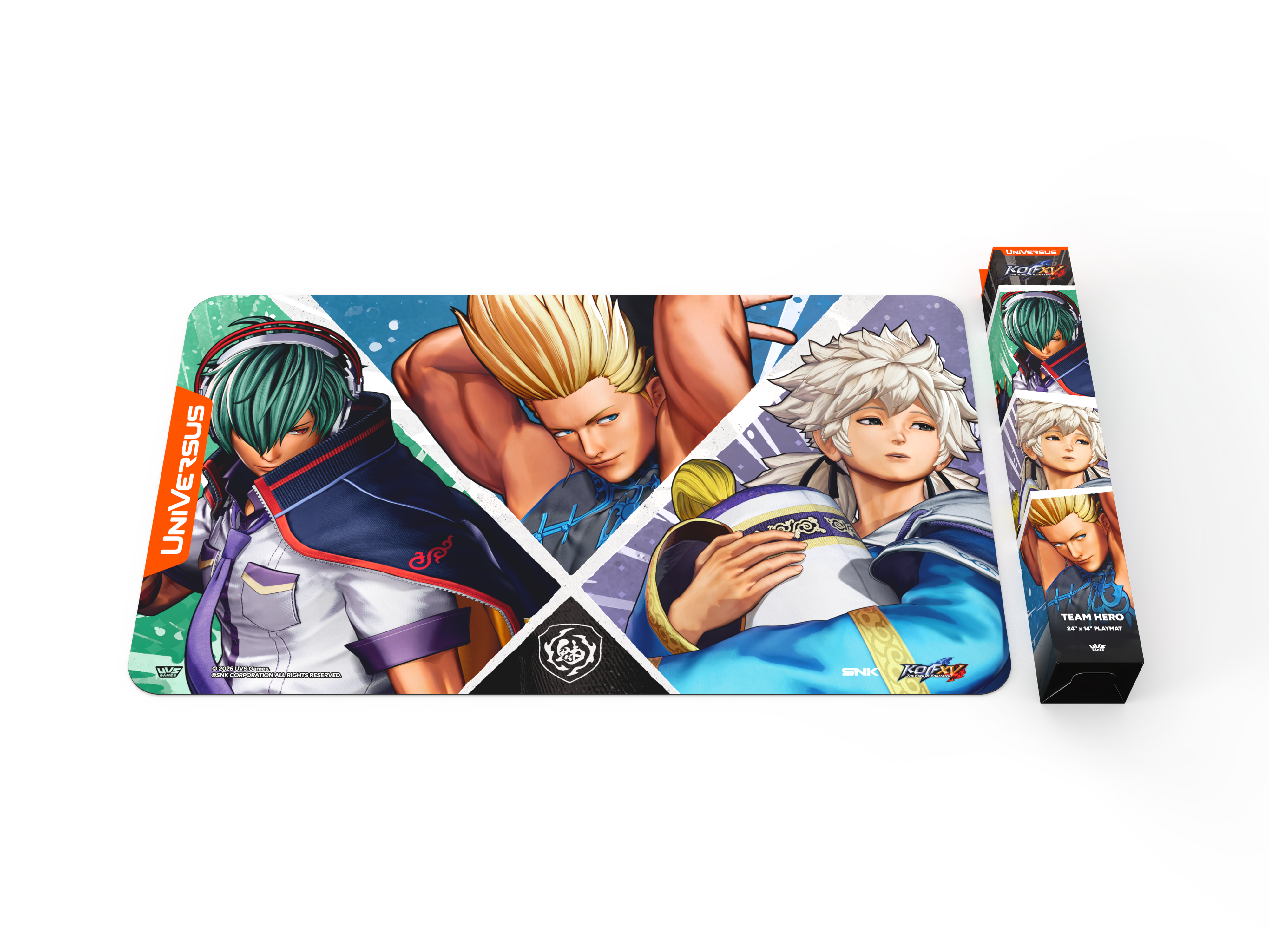THE KING OF FIGHTERS XV: CHALLENGER SERIES TEAM HERO PLAYMAT | 810155273927