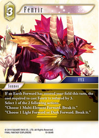 Final Fantasy TCG: Organized Play Kit- PR-15419 Fenrir | 662248850214