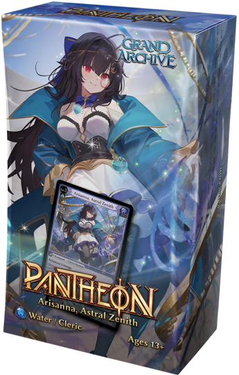 GRAND ARCHIVE TCG RADIANT ORIGINS PANTHEON DECK SET 4CT DISPLAY | 724065403612