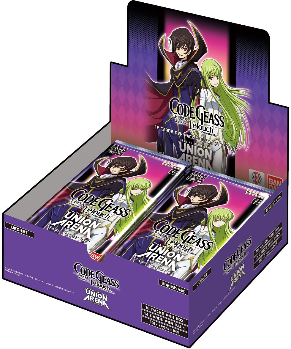 Union Arena: CODE GEASS: Lelouch of the Rebellion Booster Display [UE04BT] | 810059786608