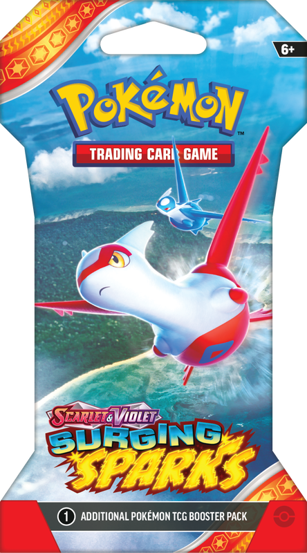 SLEEVED POKEMON SV8 SURGING SPARKS PACK | 820650859328
