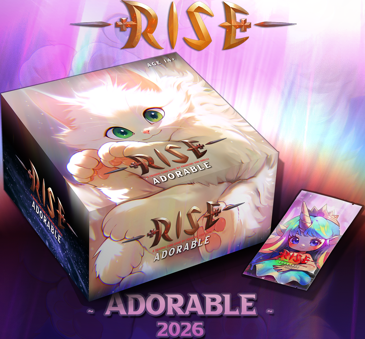 RISE TCG FRENCH ADORABLE BOOSTER 24CT DISPLAY