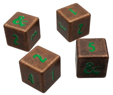 UP DICE HEAVY METAL DND D6 COPPER/GREEN 4CT | 074427187835
