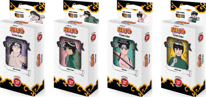 Naruto Mythos TCG Set 2 Shinobi Shiren 1ST Edition Teamset 8CT Display