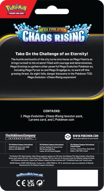 POKEMON ME04 CHAOS RISING CHECKLANE BLISTER | 1010405102