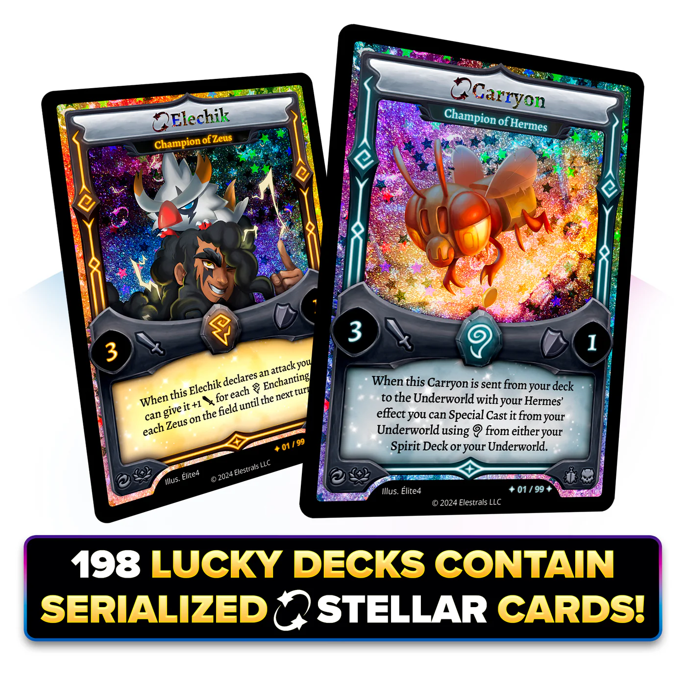 ELESTRALS FIRESTORM HERMES VS. ZEUS DOUBLE STARTER DECK BUNDLE | 810148651244
