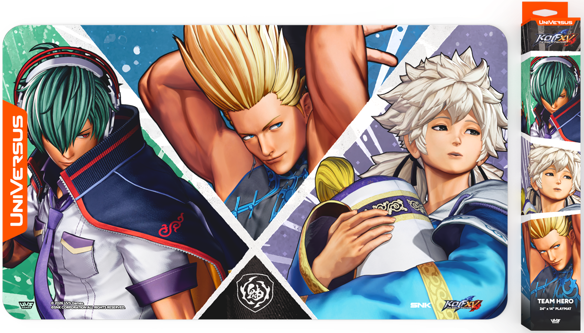 THE KING OF FIGHTERS XV: CHALLENGER SERIES TEAM HERO PLAYMAT | 810155273927
