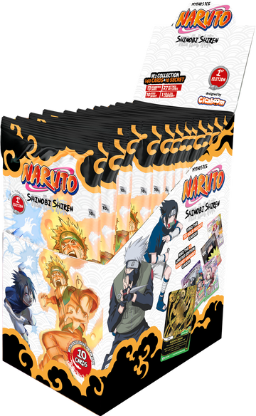 NARUTO MYTHOS TCG SET 2 SHINOBI SHIREN 1ST EDITION BOOSTER