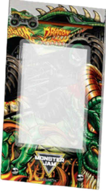 MONSTER JAM UNLEASHING MANIA ACRYLIC CARD FRAME - DRAGON