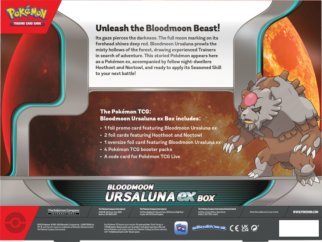 POKEMON BLOODMOON URSALUNA EX BOX | 820650413186