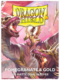 Dragon Shield Sleeves: Standard DUAL- Matte Red/Gold, Special Edition | 5706569150655