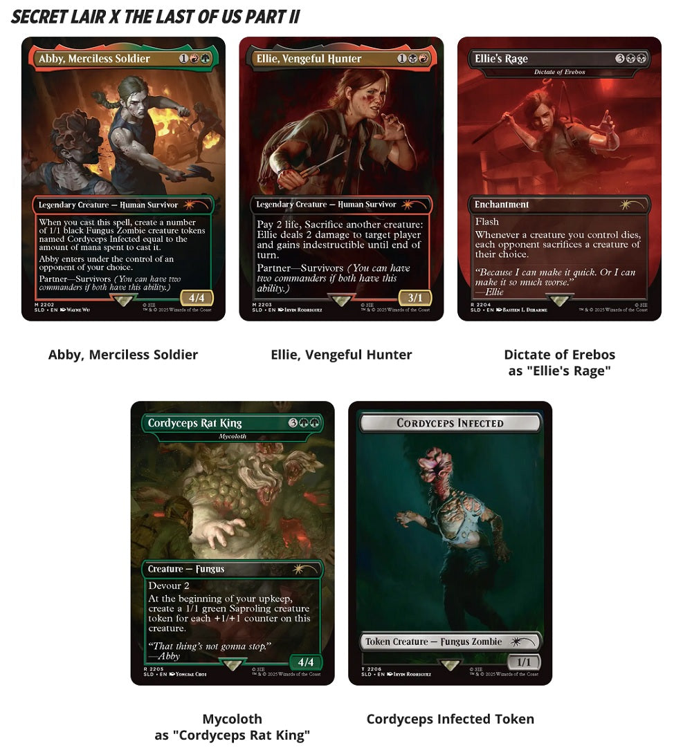 MTG SECRET LAIR PLAYSTATION SUPER DROP THE LAST OF US PART II: PATH OF RETRIBUTION REGULAR | 195166308715