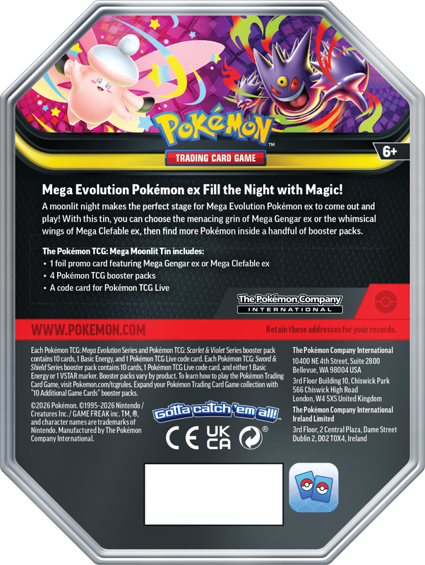 POKEMON MEGA MOONLIT TIN | 196214155879