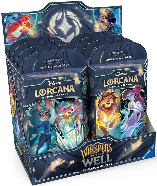 DISNEY LORCANA SET 10 WHISPERS IN THE WELL STARTER DISPLAY 8CT