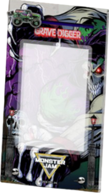 MONSTER JAM UNLEASHING MANIA ACRYLIC CARD FRAME - GRAVE DIGGER