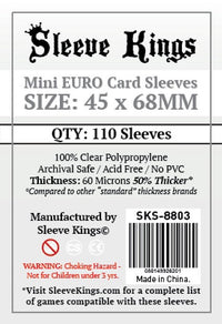 SK MINI EURO SLEEVES 45MM X 68MM 110CT | 080149926201