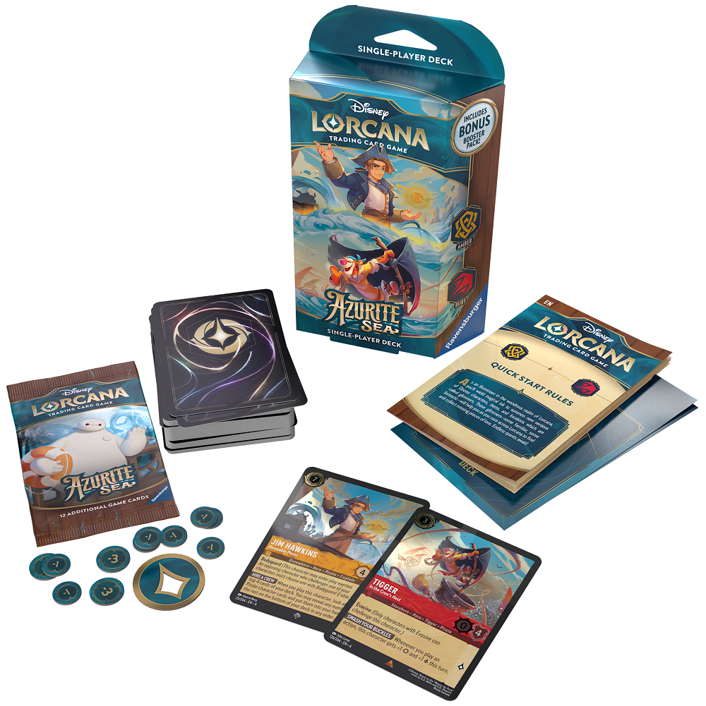 DISNEY LORCANA SET 6 AZURITE SEA STARTER ASSORTMENT | 11098463