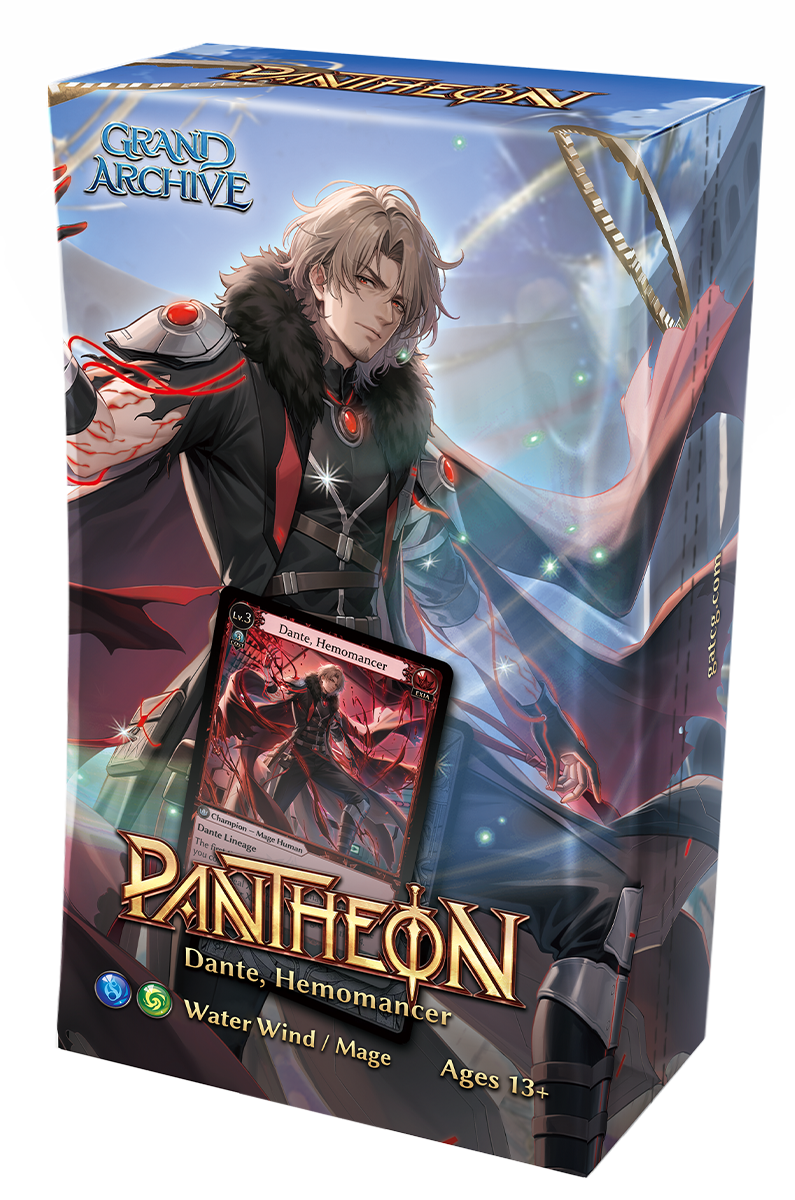 Grand Archive TCG .Asphodel/Cantabile Pantheon Deck Set 4CT Display