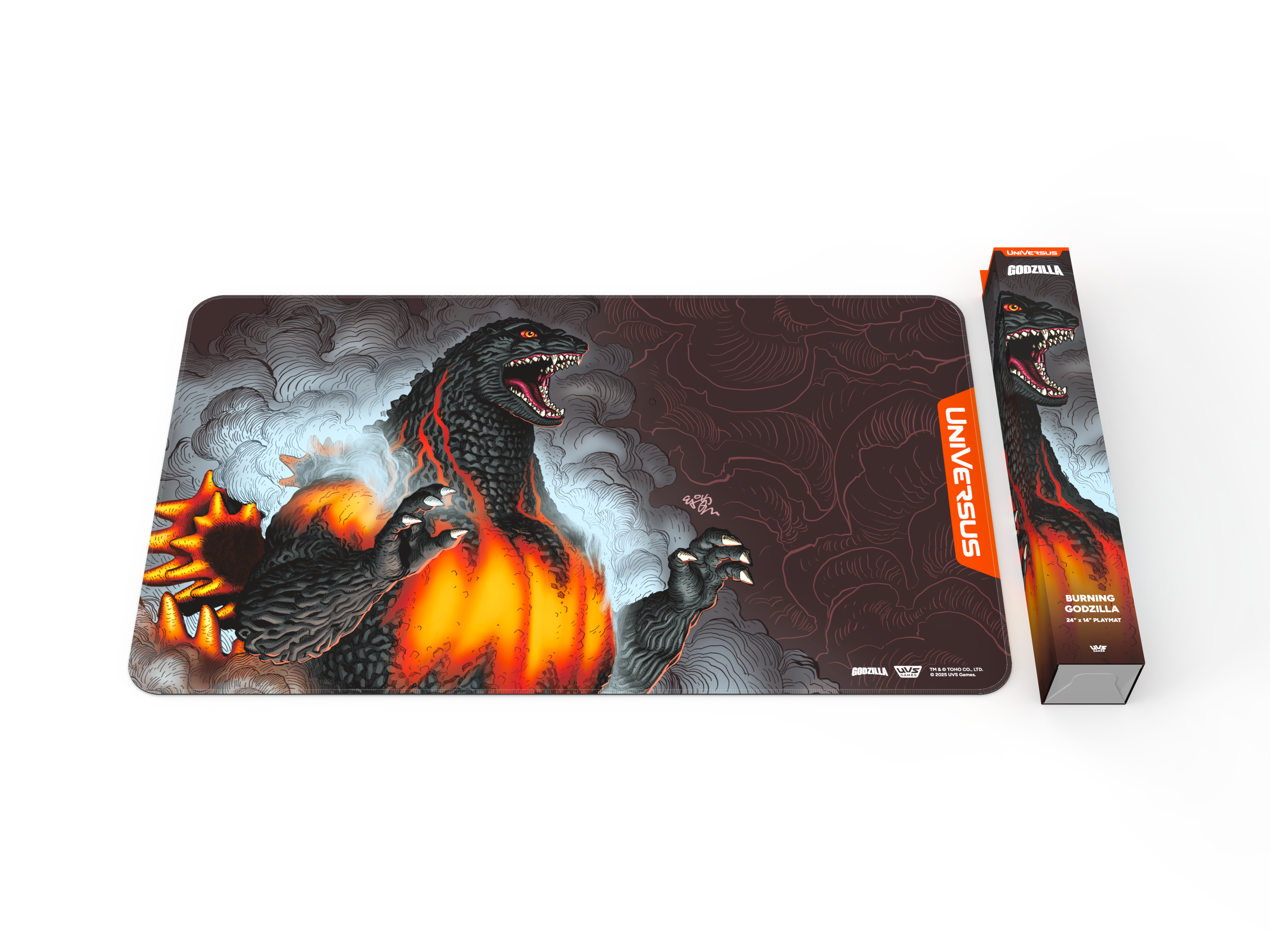 GODZILLA: REIGN OF KAIJU PLAYMAT BURNING GODZILLA | 810155274634