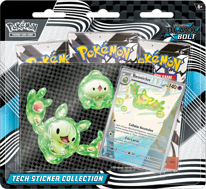 POKEMON SV10.5 BLACK BOLT TECH STICKER COLLECTION | 196214129276