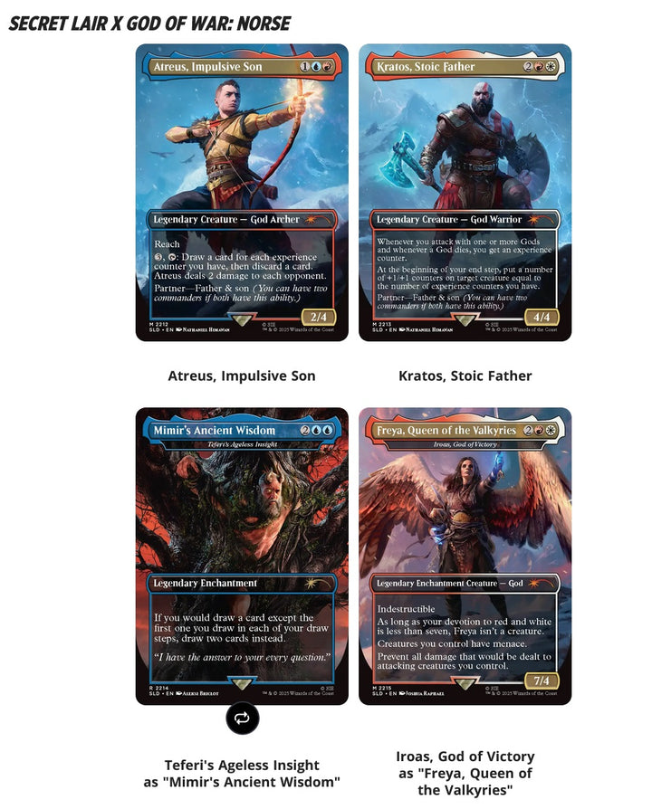 MTG SECRET LAIR PLAYSTATION SUPER DROP GOD OF WAR: REDEMPTION REGULAR | 195166308494