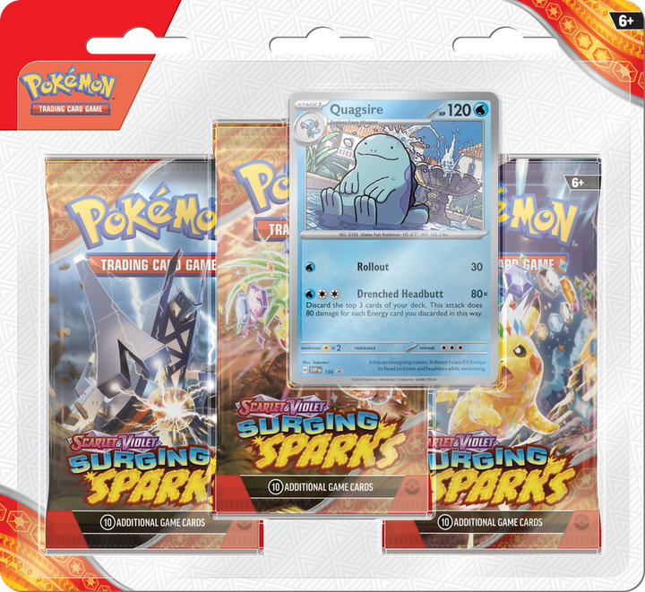 POKEMON SV8 SURGING SPARKS 3PK BLISTER | 820650859380