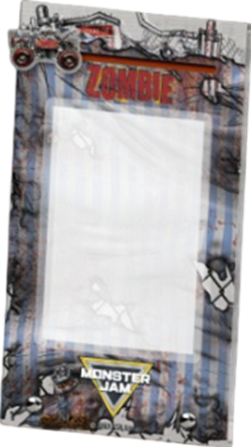 MONSTER JAM UNLEASHING MANIA ACRYLIC CARD FRAME - ZOMBIE