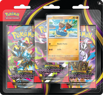 POKEMON FRENCH ME05 PITCH BLACK 3PK BLISTER | 196214142411