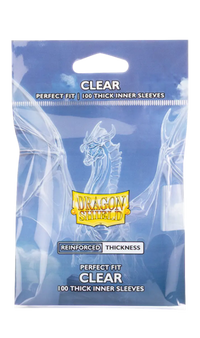 DRAGON SHIELD SLEEVES PERFECT FIT THICK INNER CLEAR 100CT | 5706569130046