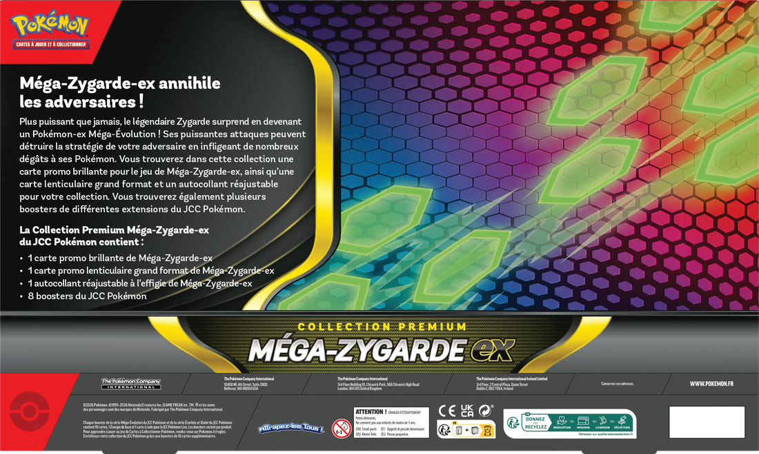 POKEMON FRENCH MEGA ZYGARDE EX PREMIUM COLLECTION | 196214135024