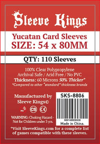 SK STANDARD YUCATAN SLEEVES 54MM X 80MM 110CT (100 | 080149926539