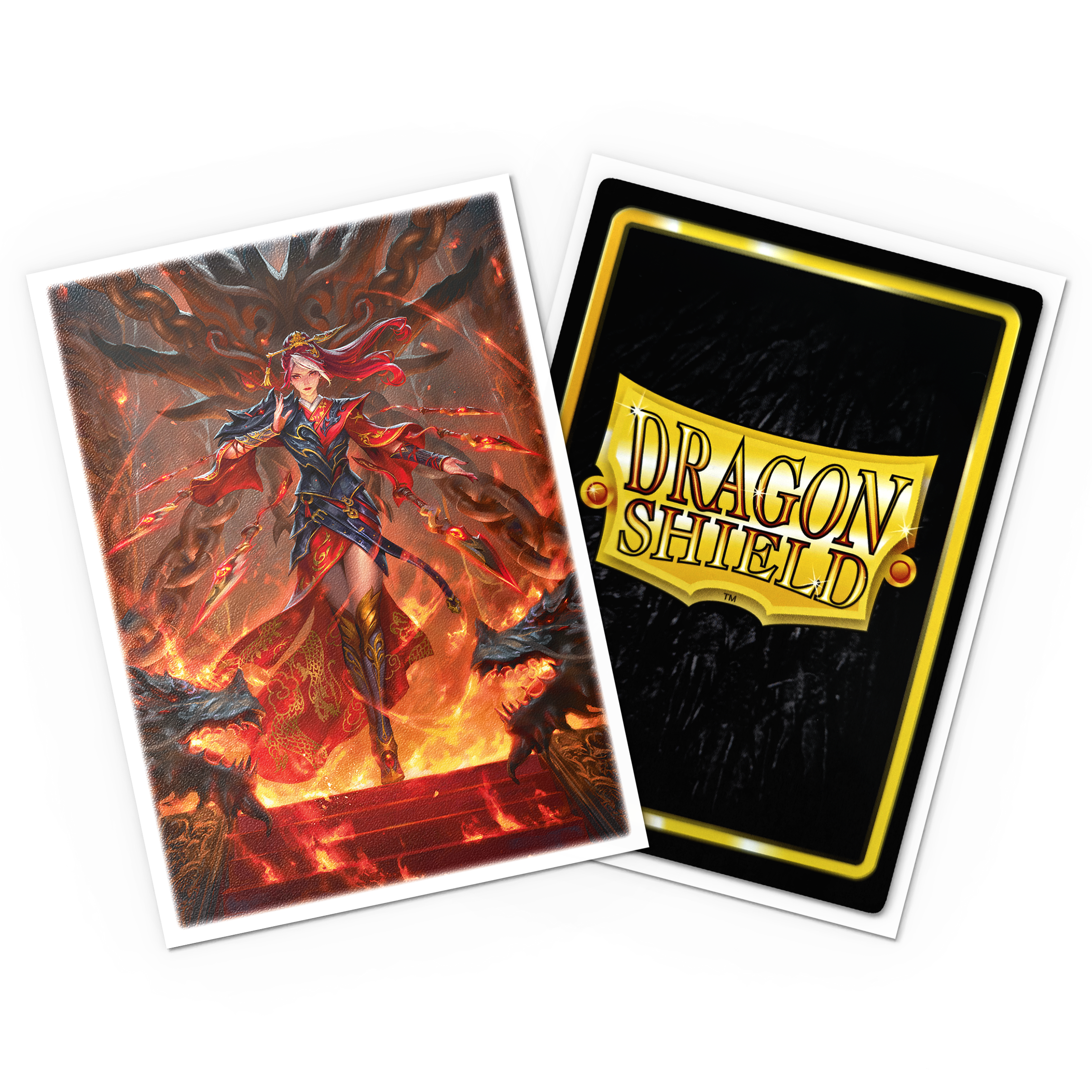 Dragon Shield Sleeves: Standard- Matte 'Flesh &amp; Blood Cindra, Dracai of Retribution' Art, Limited Edition | 5706569161460