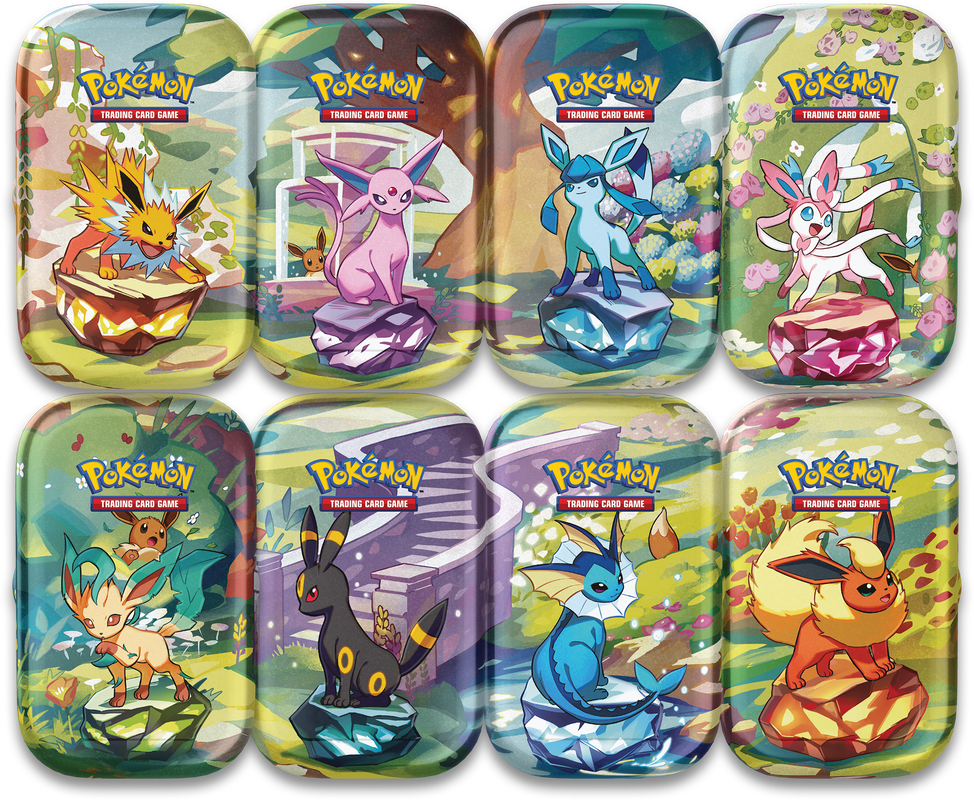 POKEMON SV8.5 PRISMATIC EVOLUTIONS 8CT MINI TIN DISPLAY | 196214118782