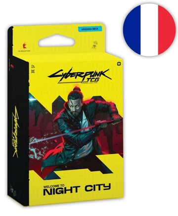 CYBERPUNK TCG: FRENCH RETAIL STARTER DECK EMBRACING POWER 6CT DISPLAY