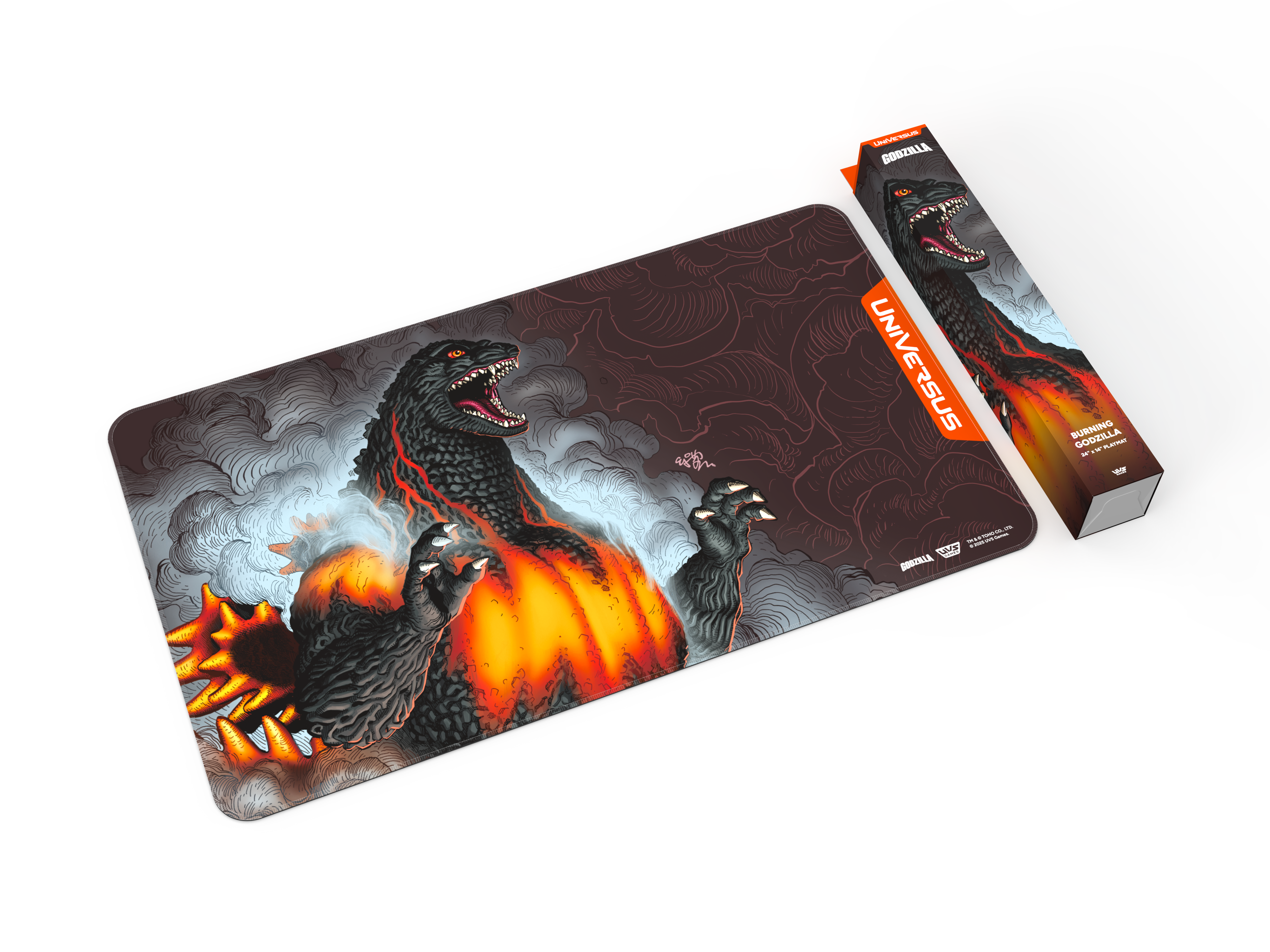 GODZILLA: REIGN OF KAIJU PLAYMAT BURNING GODZILLA | 810155274634