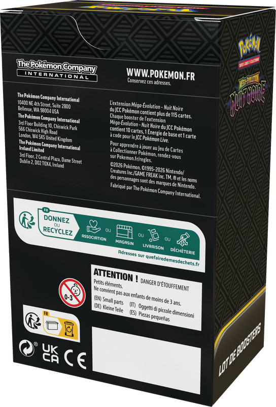 POKEMON FRENCH ME05 PITCH BLACK BOOSTER BUNDLE | 196214142688