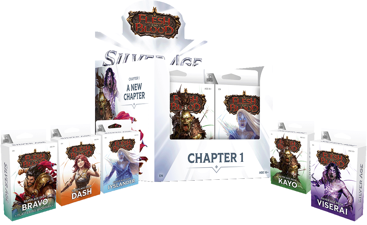 FLESH AND BLOOD SILVER AGE DECK CHAPTER 1 10CT DISPLAY | 9421037054599