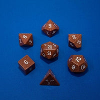 UP DICE GEMSTONE 7-SET RPG GOLD SANDSTONE | 074427859954