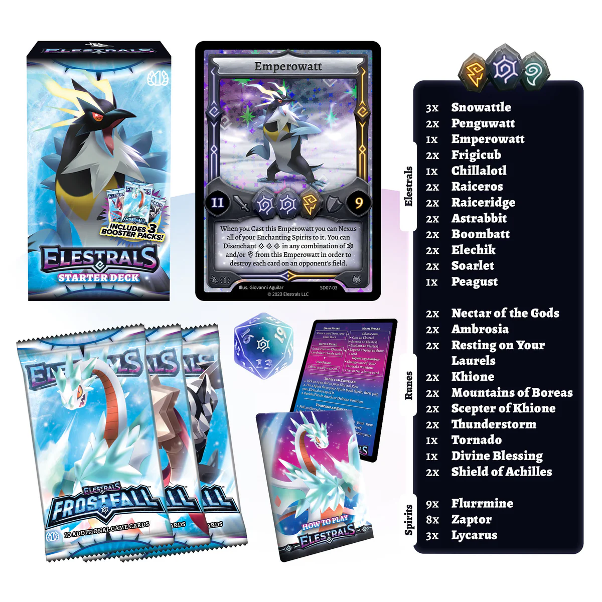 Elestrals: Frostfall- Starter Deck- Emperowatt | 850045412296